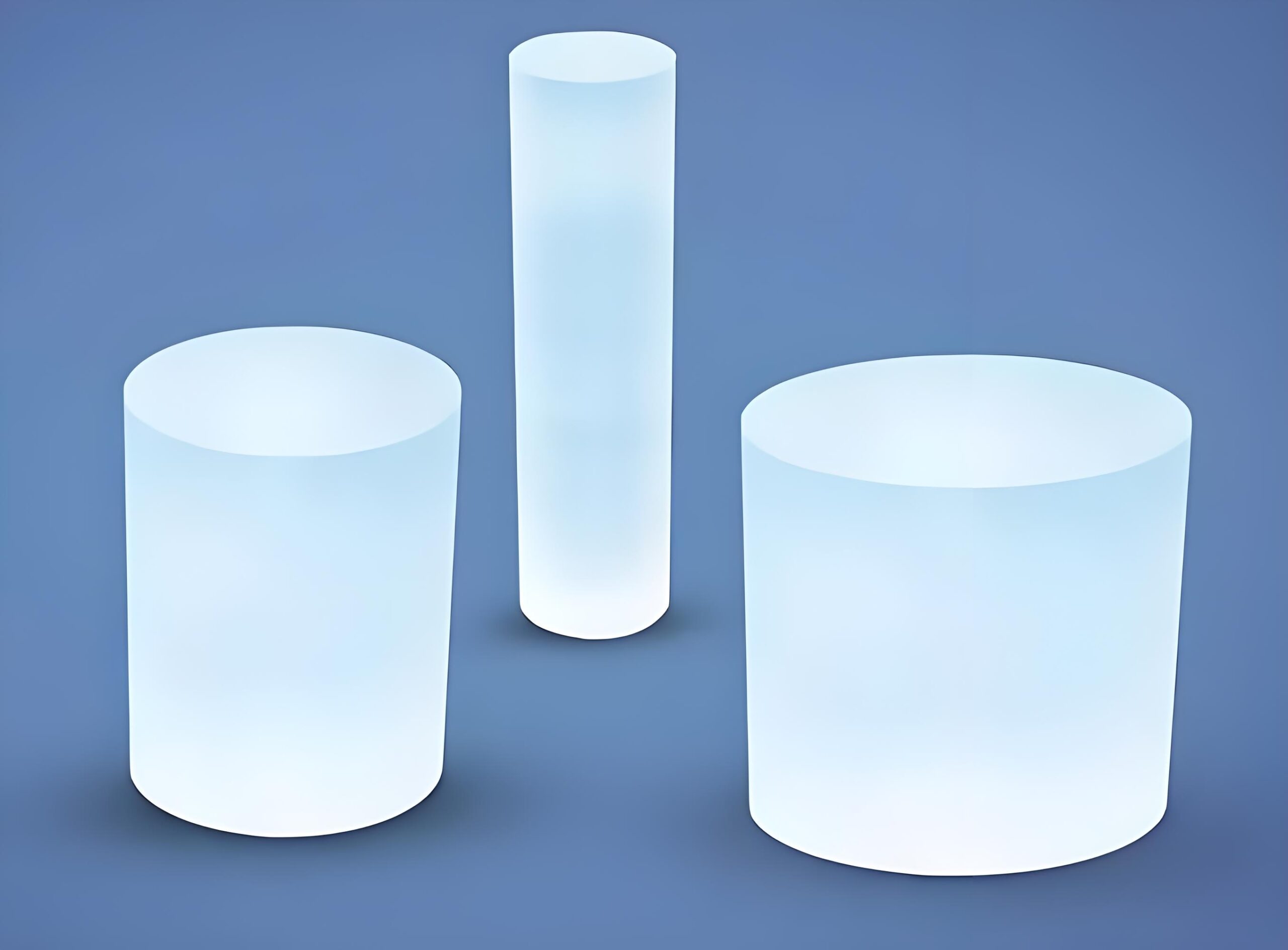 BaF2 (Barium Fluoride) crystal substrates in cylindrical boule form, various sizes