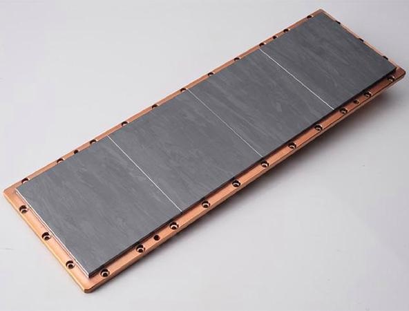 silicon plate target with backing plate
